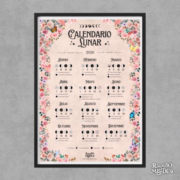 Calendario Lunar 2026 – Lámina descargable - Imagen 2