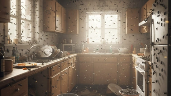 Plaga de moscas en casa
